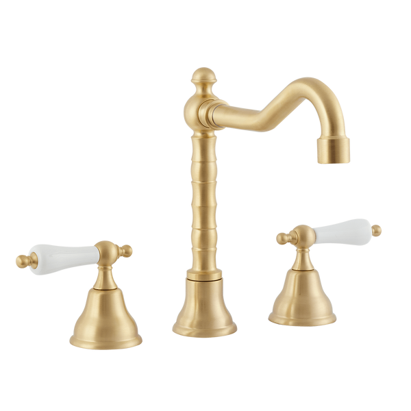 English Lever Taps - English Tap Spout - Porcelain Levers