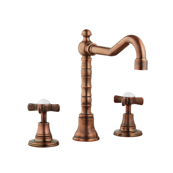 English Lever Taps - English Tap Spout - Cross Handles