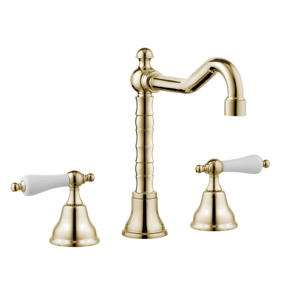 English Lever Taps - English Tap Spout - Porcelain Levers