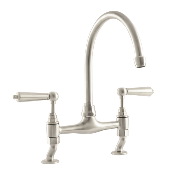 Traditional Kitchen Bridge Mixer Tap -  Cross Handles