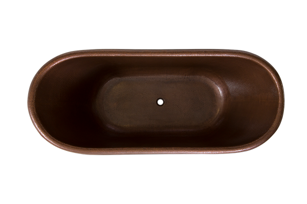 Hammered Freestanding Copper Bath