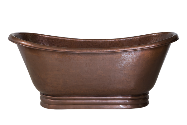 Hammered Freestanding Copper Bath