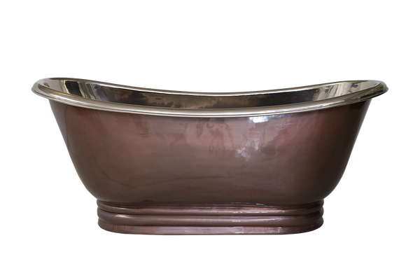 Plumb Copper External Shiny Nickel Internal Copper Apron Bath