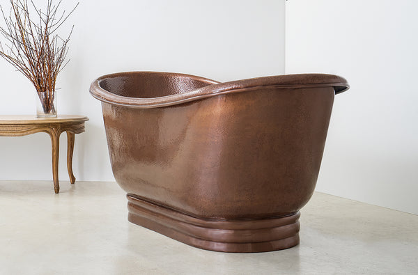 Hammered Freestanding Copper Bath