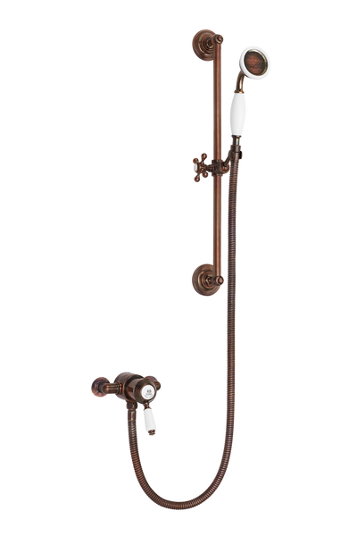 Traditional Shower With Flexible Kit - Metal Lever