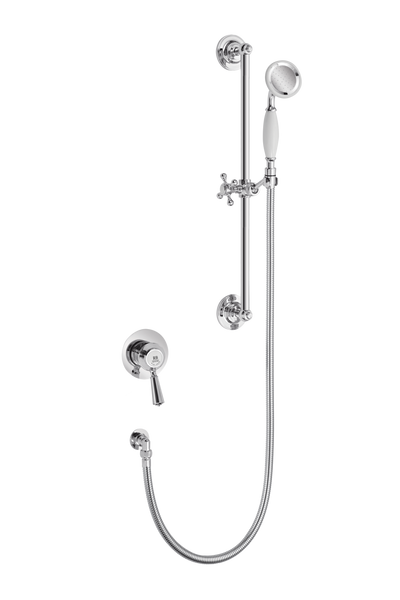 Traditional Concealed Shower With Flexible Kit - Metal Lever