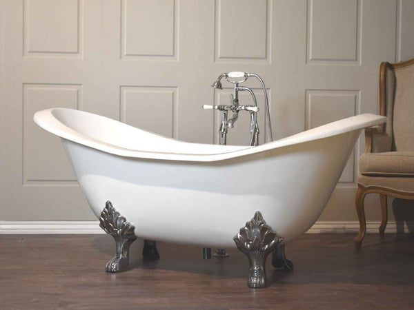 Duette - Double Ended Cast Iron Slipper Bath – Castironbaths.com