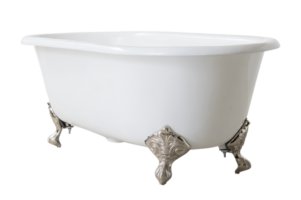 Baroque - Double Ended Roll Top Claw Cast Iron Bath
