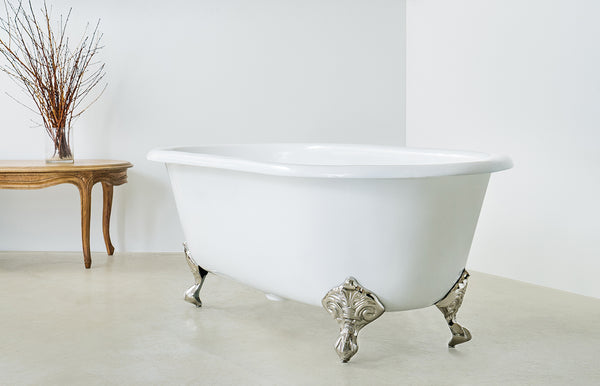 Baroque - Double Ended Roll Top Claw Foot Cast Iron Bath - Second