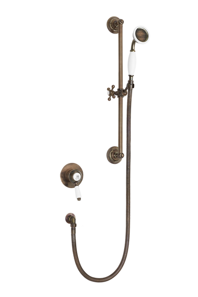 Traditional Concealed Shower With Flexible Kit - Metal Lever